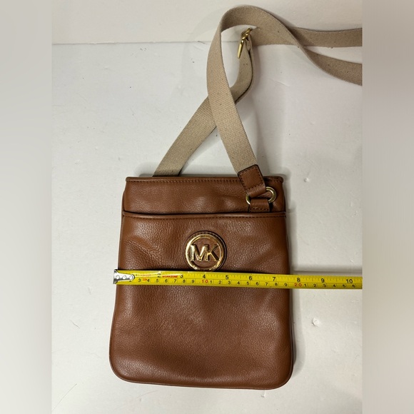 Michael Kors Leather Messenger Bag - Picture 7 of 9